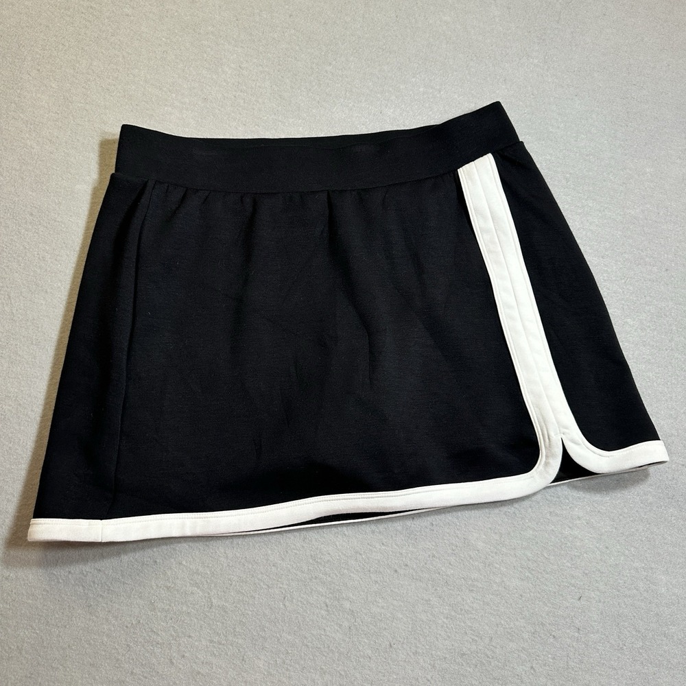 JoyLab Womens Skort Skirt Womens Medium Black White Trim Athletic Tennis